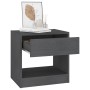 Nachttische 2 Stück massives graues Kiefernholz 40x31x40 cm von vidaXL, Nachttische - Ref: Foro24-808068, Preis: 57,68 €, Rab...
