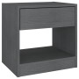 Nachttische 2 Stück massives graues Kiefernholz 40x31x40 cm von vidaXL, Nachttische - Ref: Foro24-808068, Preis: 57,68 €, Rab...