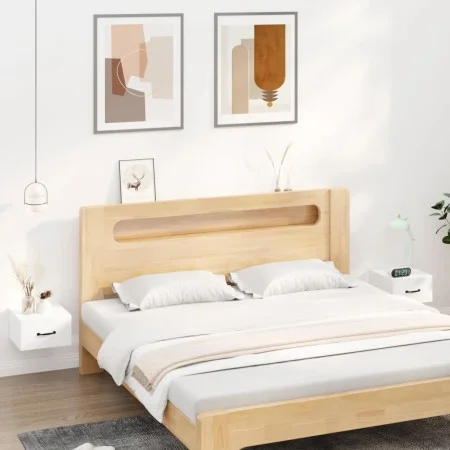 Wall bedside tables 2 pcs white 35x35x20 cm by vidaXL, Nightstands - Ref: Foro24-812853, Price: 45,75 €, Discount: %