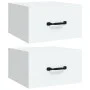 Wand-Nachttische 2 Stück weiß 35x35x20 cm von vidaXL, Nachttische - Ref: Foro24-812853, Preis: 45,16 €, Rabatt: %