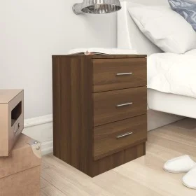 Nachttische 2 Stück Eichenbraunsperrholz 38x35x56 cm von vidaXL, Nachttische - Ref: Foro24-815326, Preis: 98,00 €, Rabatt: %