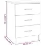 Nachttische 2 Stück Eichenbraunsperrholz 38x35x56 cm von vidaXL, Nachttische - Ref: Foro24-815326, Preis: 98,00 €, Rabatt: %