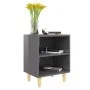Nachttische 2 Stück glänzend graue Holzbeine 40x30x50 cm von vidaXL, Nachttische - Ref: Foro24-805795, Preis: 35,54 €, Rabatt: %