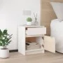 Nachttische 2 Stück aus massivem weißem Kiefernholz 40x31x50 cm von vidaXL, Nachttische - Ref: Foro24-808126, Preis: 78,05 €,...