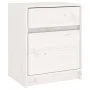 Nachttische 2 Stück aus massivem weißem Kiefernholz 40x31x50 cm von vidaXL, Nachttische - Ref: Foro24-808126, Preis: 78,05 €,...