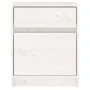 Nachttische 2 Stück aus massivem weißem Kiefernholz 40x31x50 cm von vidaXL, Nachttische - Ref: Foro24-808126, Preis: 78,05 €,...