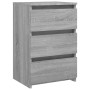 Mesitas de noche 2 uds contrachapado gris Sonoma 40x35x62,5 cm de vidaXL, Mesitas de noche - Ref: Foro24-815174, Precio: 105,...