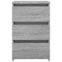 Mesitas de noche 2 uds contrachapado gris Sonoma 40x35x62,5 cm de vidaXL, Mesitas de noche - Ref: Foro24-815174, Precio: 105,...