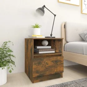 Nightstands 2 pcs engineered wood smoked oak 40x40x50 cm by vidaXL, Nightstands - Ref: Foro24-815817, Price: 68,09 €, Discoun...