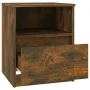 Mesitas noche 2 uds madera ingeniería roble ahumado 40x40x50 cm de vidaXL, Mesitas de noche - Ref: Foro24-815817, Precio: 68,...