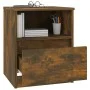 Mesitas noche 2 uds madera ingeniería roble ahumado 40x40x50 cm de vidaXL, Mesitas de noche - Ref: Foro24-815817, Precio: 68,...