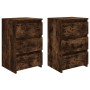 Nachttisch 2 Stk. geräuchertes Eichensperrholz 40x35x62,5cm von vidaXL, Nachttische - Ref: Foro24-815172, Preis: 100,66 €, Ra...