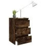 Mesita de noche 2 uds contrachapado roble ahumado 40x35x62,5cm de vidaXL, Mesitas de noche - Ref: Foro24-815172, Precio: 94,9...