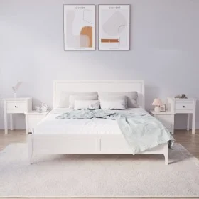 Nachttische 2 Stück aus weißem Kiefernholz 79,5 x 38 x 65,5 cm von vidaXL, Nachttische - Ref: Foro24-814542, Preis: 119,34 €,...