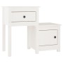 Nachttische 2 Stück aus weißem Kiefernholz 79,5 x 38 x 65,5 cm von vidaXL, Nachttische - Ref: Foro24-814542, Preis: 120,47 €,...