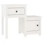 Nightstands 2 pcs white pine wood 79.5x38x65.5 cm by vidaXL, Nightstands - Ref: Foro24-814542, Price: 119,34 €, Discount: %