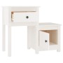 Nachttische 2 Stück aus weißem Kiefernholz 79,5 x 38 x 65,5 cm von vidaXL, Nachttische - Ref: Foro24-814542, Preis: 120,47 €,...