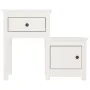 Nachttische 2 Stück aus weißem Kiefernholz 79,5 x 38 x 65,5 cm von vidaXL, Nachttische - Ref: Foro24-814542, Preis: 119,34 €,...