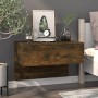 Mesita de noche de pared 2 unidades color roble ahumado de vidaXL, Mesitas de noche - Ref: Foro24-816941, Precio: 61,36 €, De...