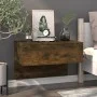 Wall bedside table 2 units smoked oak color by vidaXL, Nightstands - Ref: Foro24-816941, Price: 60,68 €, Discount: %