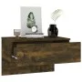 Wall bedside table 2 units smoked oak color by vidaXL, Nightstands - Ref: Foro24-816941, Price: 60,68 €, Discount: %