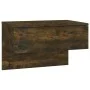 Wall bedside table 2 units smoked oak color by vidaXL, Nightstands - Ref: Foro24-816941, Price: 60,68 €, Discount: %