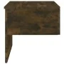 Wall bedside table 2 units smoked oak color by vidaXL, Nightstands - Ref: Foro24-816941, Price: 60,68 €, Discount: %