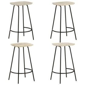 Kitchen stools 4 units solid mango wood by vidaXL, Kitchen stools - Ref: Foro24-320648, Price: 226,25 €, Discount: %