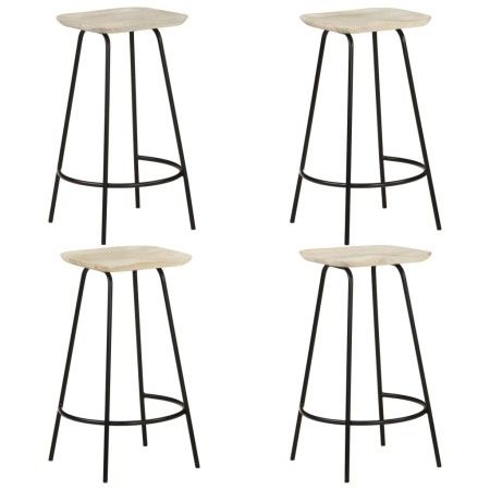 Küchenhocker 4 Einheiten aus massivem Mangoholz von vidaXL, Küchenhocker - Ref: Foro24-320648, Preis: 226,25 €, Rabatt: %