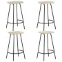 Küchenhocker 4 Einheiten aus massivem Mangoholz von vidaXL, Küchenhocker - Ref: Foro24-320648, Preis: 226,25 €, Rabatt: %