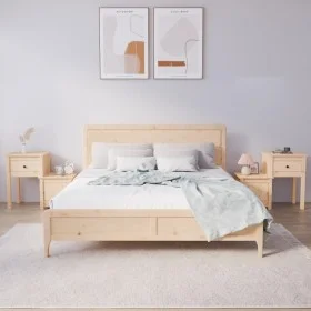 Bedside tables 2 pcs solid pine wood 79.5x38x65.5 cm by vidaXL, Nightstands - Ref: Foro24-814540, Price: 99,79 €, Discount: %