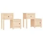 Bedside tables 2 pcs solid pine wood 79.5x38x65.5 cm by vidaXL, Nightstands - Ref: Foro24-814540, Price: 99,79 €, Discount: %
