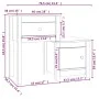 Nachttische 2 Stück aus massivem Kiefernholz 79,5 x 38 x 65,5 cm von vidaXL, Nachttische - Ref: Foro24-814540, Preis: 99,79 €...