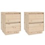 Bedside tables 2 pcs solid pine wood 40x35x50 cm by vidaXL, Nightstands - Ref: Foro24-813316, Price: 95,41 €, Discount: %