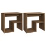 Bedside tables 2 pcs brown oak plywood 40x30x40 cm by vidaXL, Nightstands - Ref: Foro24-815182, Price: 41,26 €, Discount: %