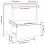 Bedside tables 2 pcs solid pine wood 40x35x50 cm by vidaXL, Nightstands - Ref: Foro24-813316, Price: 95,41 €, Discount: %
