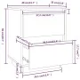 Bedside tables 2 pcs solid pine wood 40x35x50 cm by vidaXL, Nightstands - Ref: Foro24-813316, Price: 94,25 €, Discount: %