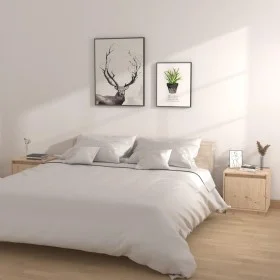 Mesitas de noche 2 uds madera maciza de pino 40x30x40 cm de vidaXL, Mesitas de noche - Ref: Foro24-813306, Precio: 68,30 €, D...
