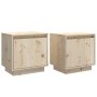 Bedside tables 2 units solid pine wood 40x30x40 cm by vidaXL, Nightstands - Ref: Foro24-813306, Price: 69,30 €, Discount: %