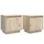 Bedside tables 2 units solid pine wood 40x30x40 cm by vidaXL, Nightstands - Ref: Foro24-813306, Price: 68,43 €, Discount: %