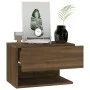 Wall bedside table 2 pcs oak brown by vidaXL, Nightstands - Ref: Foro24-816951, Price: 70,77 €, Discount: %