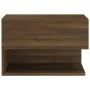 Wall bedside table 2 pcs oak brown by vidaXL, Nightstands - Ref: Foro24-816951, Price: 70,77 €, Discount: %