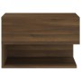 Wand-Nachttisch 2 Stück Eiche braun von vidaXL, Nachttische - Ref: Foro24-816951, Preis: 72,41 €, Rabatt: %