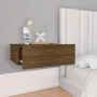 Floating bedside table 2 pcs brown oak wood 40x30x15cm by vidaXL, Nightstands - Ref: Foro24-815287, Price: 54,52 €, Discount: %