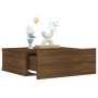 Floating bedside table 2 pcs brown oak wood 40x30x15cm by vidaXL, Nightstands - Ref: Foro24-815287, Price: 54,29 €, Discount: %
