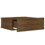 Floating bedside table 2 pcs brown oak wood 40x30x15cm by vidaXL, Nightstands - Ref: Foro24-815287, Price: 54,52 €, Discount: %