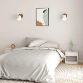 Bedside tables 2 pcs solid white pine wood 40x31x40 cm by vidaXL, Nightstands - Ref: Foro24-808066, Price: 76,02 €, Discount: %