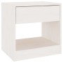 Nachttische 2 Stück aus massivem weißem Kiefernholz 40x31x40 cm von vidaXL, Nachttische - Ref: Foro24-808066, Preis: 79,17 €,...