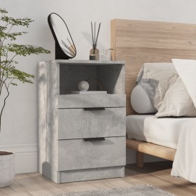 Concrete gray plywood nightstand by vidaXL, Nightstands - Ref: Foro24-811240, Price: 56,02 €, Discount: %