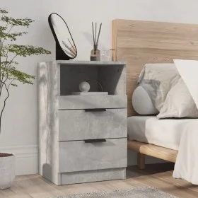 Concrete gray plywood nightstand by vidaXL, Nightstands - Ref: Foro24-811240, Price: 55,12 €, Discount: %
